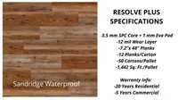 Waterproof Residential Padded Rigid Core Choice