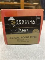 500 -  Federal Target .22LR 40Gr. Ammo
