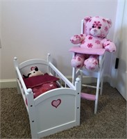 Baby Doll Bed & Highchair