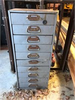 Metal Cabinet of Machinist Tooling