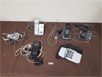 Lot of cordless and corded phones