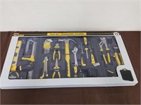 New 72 piece tool set with plastic hard case