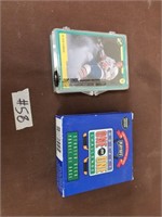 Sealed pack of hockey cards and a hockey game