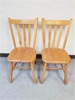 Solid wood chairs