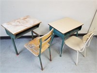 2 vintage style desks