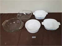 Vintage Corning ware and more glass dishes