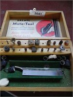 Vintage Dremel Moto-Tool Wood Box w/access.