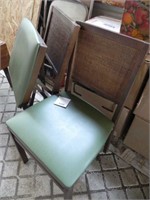 Vintage Stakmore Wood Padded Chairs (2ea.)