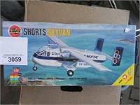 Vintage Airfix Shorts Skyvan Model, 1:72 scale