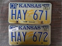 Vintage Kansas License Plates-3