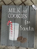 "Mild and Cookies for Santa" Sign