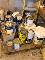 Pallet of Paint and Stain