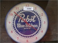 Pabst Blue Ribbon Clock (works)