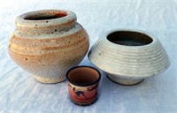 Art Pottery Planters, Hand Painted Southwestern