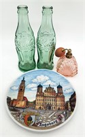 Perfume Bottle, Coca-Cola Bottles, German Plate