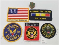 US Army, Air Corps Patches & Canadian Royal Mounte