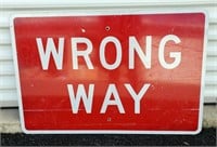 Street Sign - Wrong Way