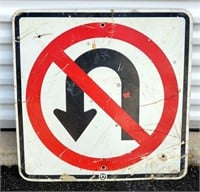 Street Sign - No U-Turn