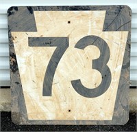 Street Sign - Rt 73 In Keystone