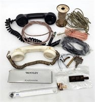 Vintage Telephone Receivers, Bentley Auto Adapter+