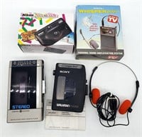 Vintage Walkman Cassette Players, Nikon Camera+