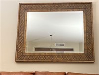 Extra Large 5 Foot Wide Beveled Framed Mirror