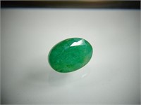 Certified 5.91  Cts Natural  Oval Emerald