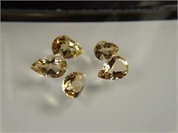 12.33 CTW Of Unset Loose High Quality Citrines
