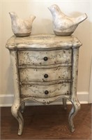 Side Table with Floral Pattern