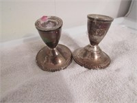 sterling candleholders