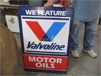 DOUBLE SIDED METAL SIGN-MOTOR OILS