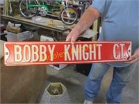 BOBBY KNIGHT HEAVY METAL SIGN