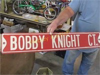 BOBBY KNIGHT HEAVY METAL SIGN