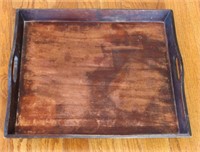 Large Rustic Wooden Serving Tray