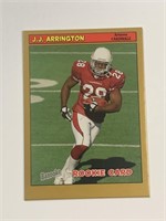 Rookie Card: 2005 Topps J.J. Arrington Card #166