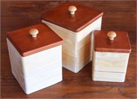 Wooden Canister Set (3)