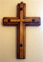 Rustic Pine Wooden Cross - Large