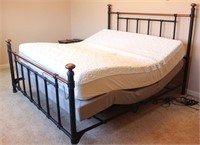 Tempur-Pedic King Size Bed w/ Adjustable Base