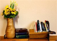 Book Holder, Kleenex Book Box, Vase