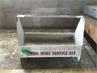 metal vintage wire tool box