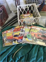 crate w/hot rod magazines