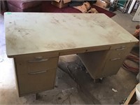 metal shop desk, bring help to load, 56x30x30