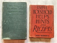 HOUSEHOLD TIPS, 1916 AND CANNING AND PRESERVING