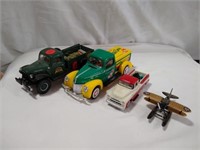 (3) Die Cast Trucks