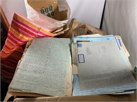 BOX AND THREE BAGS OF CORRESPONDENCE