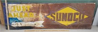 Sunoco just ahead sign - Rusty