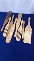 Mad Hungry Wooden Utensils Lot