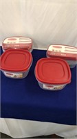 6 new rubber made containers
