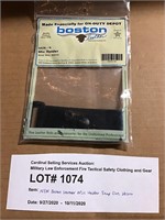 NEW Boston Leather Mic Holder w/ Snap Slot, Velcro