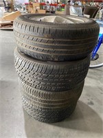 TIRES 4 PK USED P235/60R16
